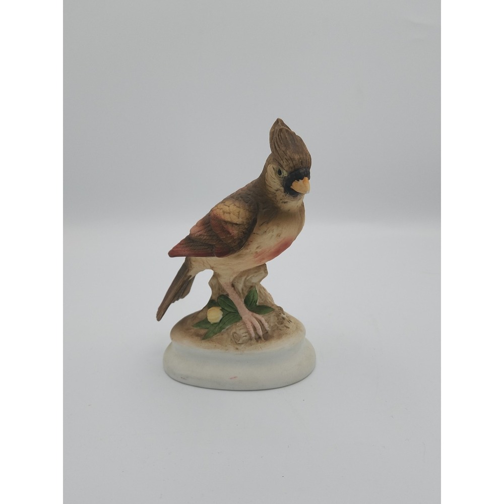 Vintage Lefton China Female Cardinal Bird FW 1005 Japan‎ Bisque